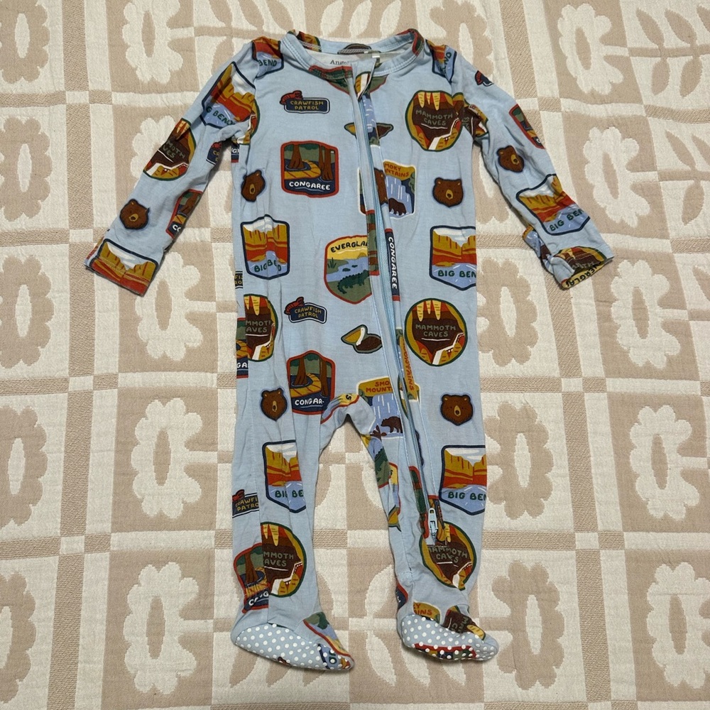 Angel Dear Bamboo 6-9 mos footie pajama